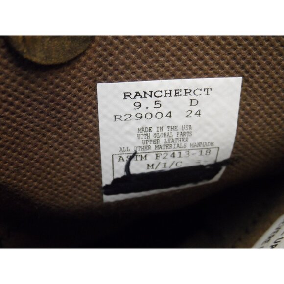 Hoffman Men's Rancher Composite Toe Line Boots *Made In USA* Brown Size 9.5D - Picture 8 of 8